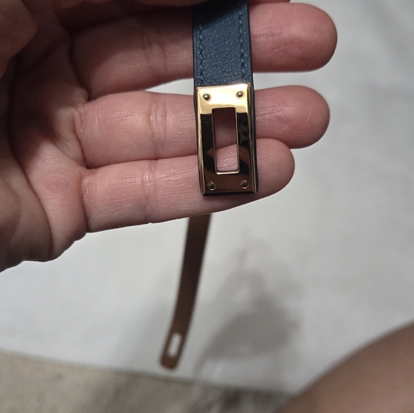 Hermes Kelly Double tour bracelet swift convert with gold hardware - Picture 8 of 13